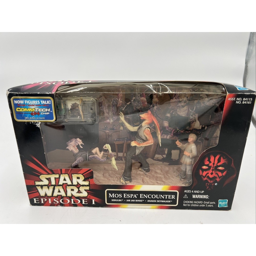 Hasbro Star Wars Episode I Mos Espa Encounter Sebulba, Jar Jar Binks, Anakin...